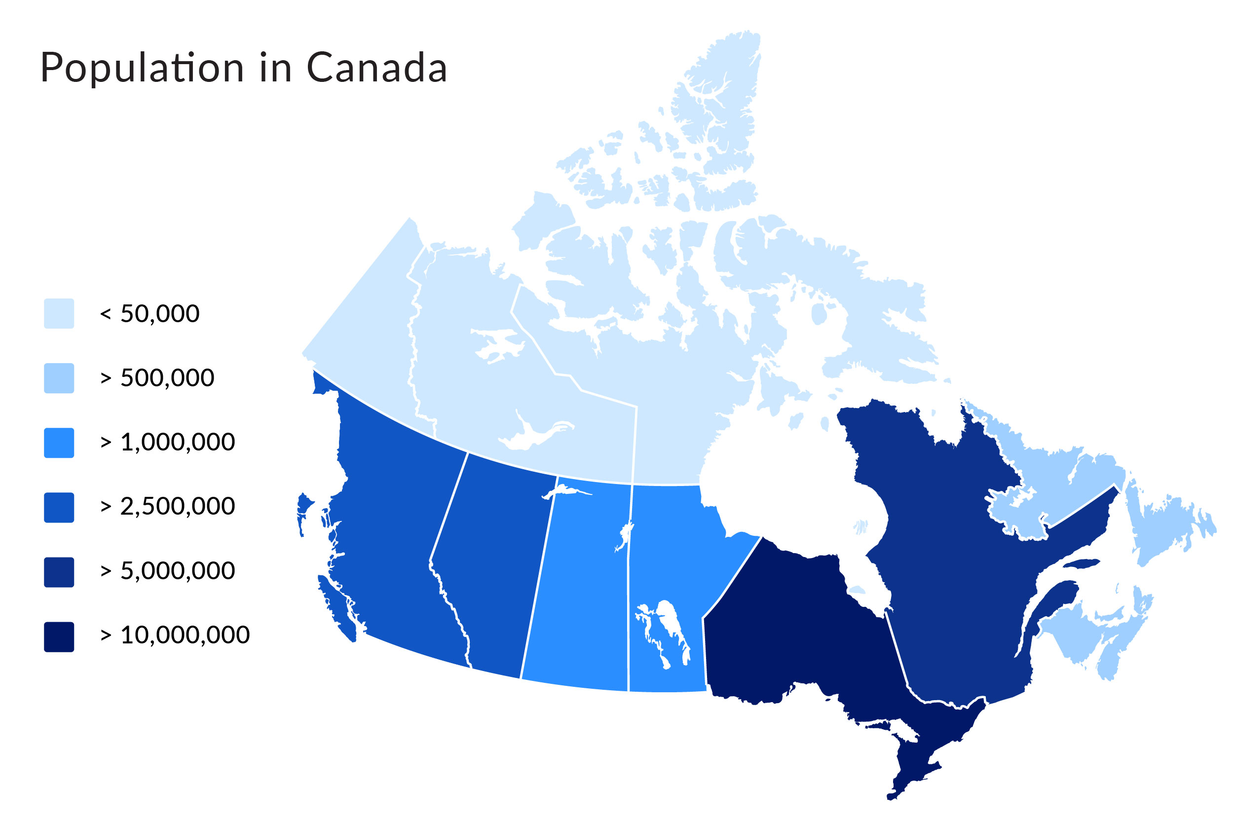 Canada - Population Map
